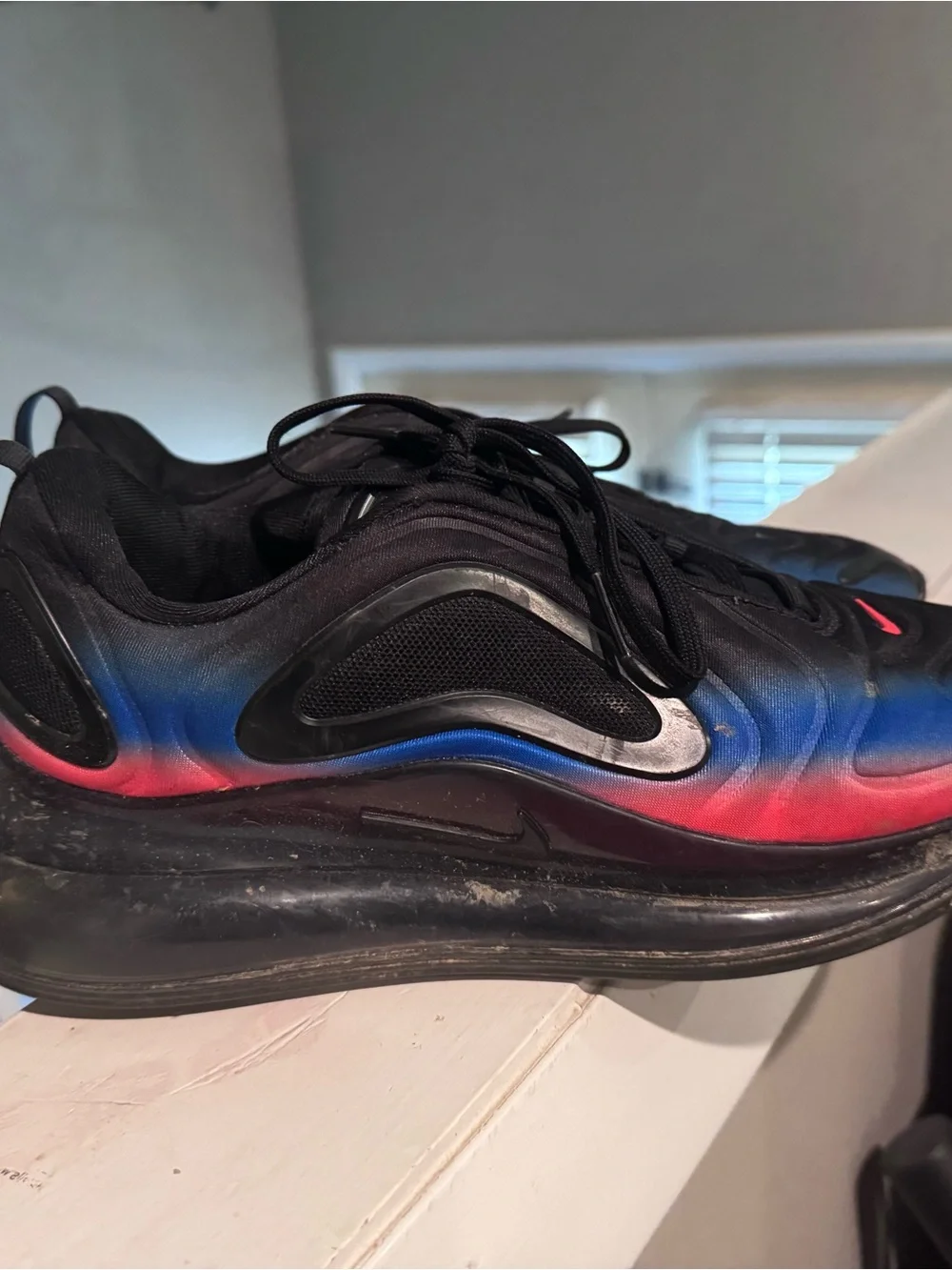 Men's Nike Black Multi-Color Athletic Sneakers